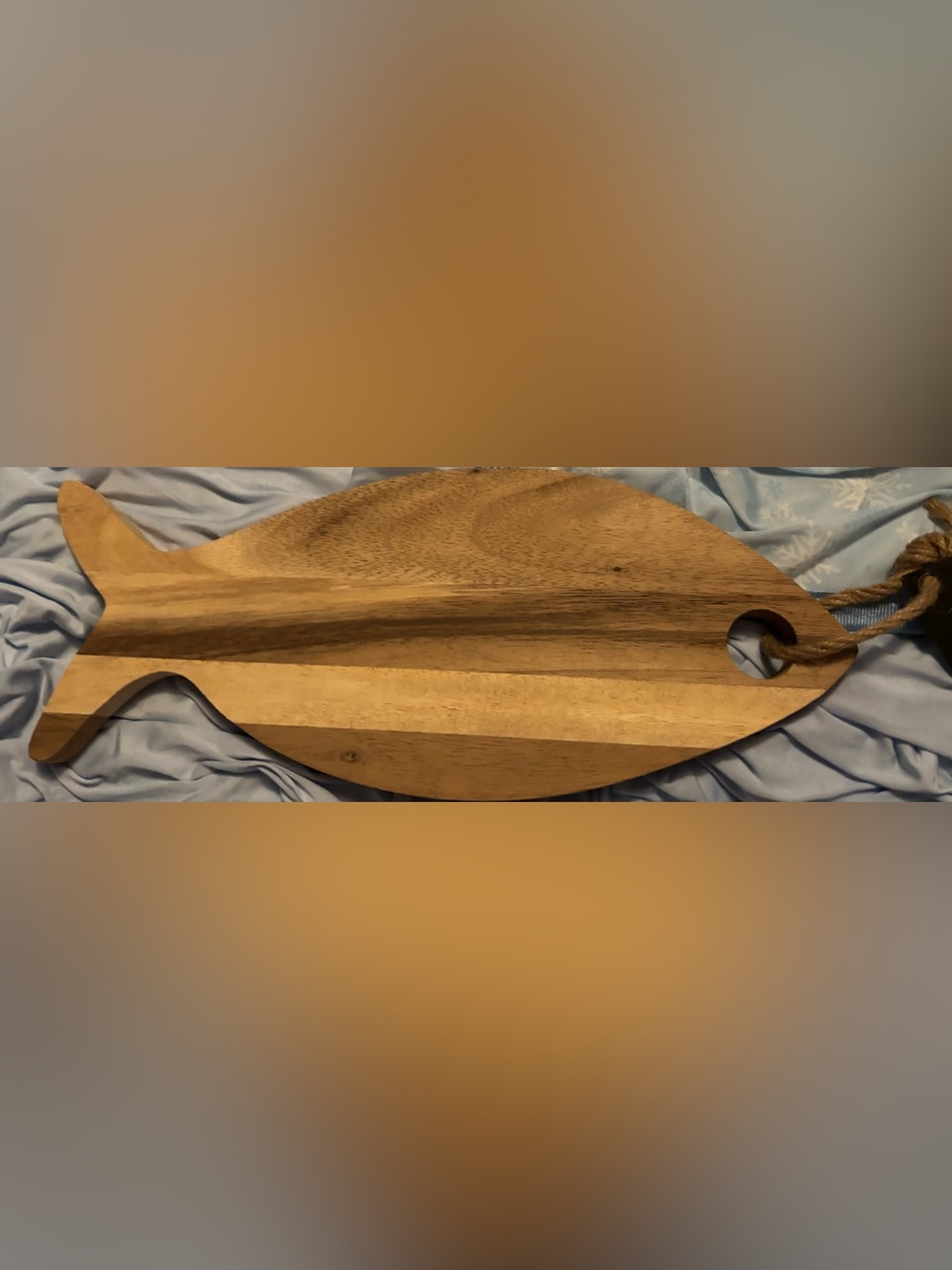 New!  Acacia Wood Fish shaped Cutting Board 15”x6” x 0.8”